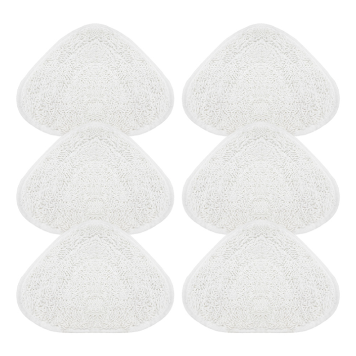 6PCS Steam Mop Pads for Vileda OCedar Vacuum Cleaner Washable Reusable Triangle Mop Pad Cloth Cleaning Floor Tool Spare Parts