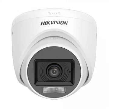 Hikvision DS-2CE76D0T-LPFS 2MP Dual Light Full Color Audio Fixed Mini Dome Camera 25 m IR distance 2.8 mm, 3.6 mm fixed focal lens 1080p