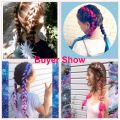 Kanekalon Jumbo Braid Hair 24inch Crotchet Braids Pure Color Expression Braiding Hair Black Blond Pink. 