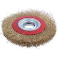 Wire Brush Wheel for Bench Grinder Polish + Reducers Adaptor Rings,6inch 150Mm.