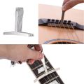 JOUYI 2Pcs String Winder Tuning Peg Puller Replace Electric Drill with Guitar String Action Ruler, 9 Understring Radius Gauge.