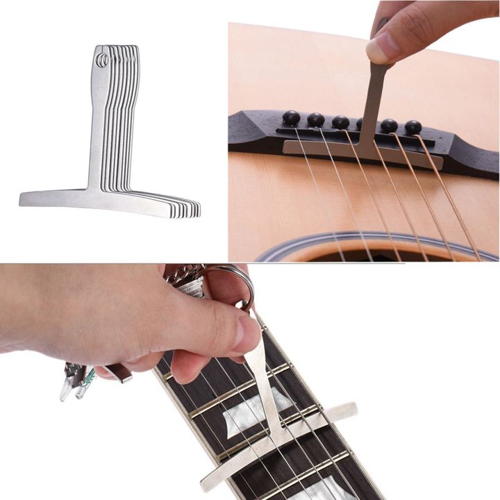 JOUYI%202Pcs%20String%20Winder%20Tuning%20Peg%20Puller%20Replace%20Electric%20Drill%20with%20Guitar%20String%20Action%20Ruler,%209%20Understring%20Radius%20Gauge%20-%20Image%206
