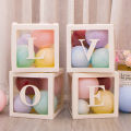 Letter Box Decor Transparent Decorative DIY Balloon Letter Box. 