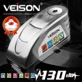 VEISON DX19S Waterproof Acidproof 6mm 130dB Alarm AG13 Powered Anti-Theft Disc Lock.