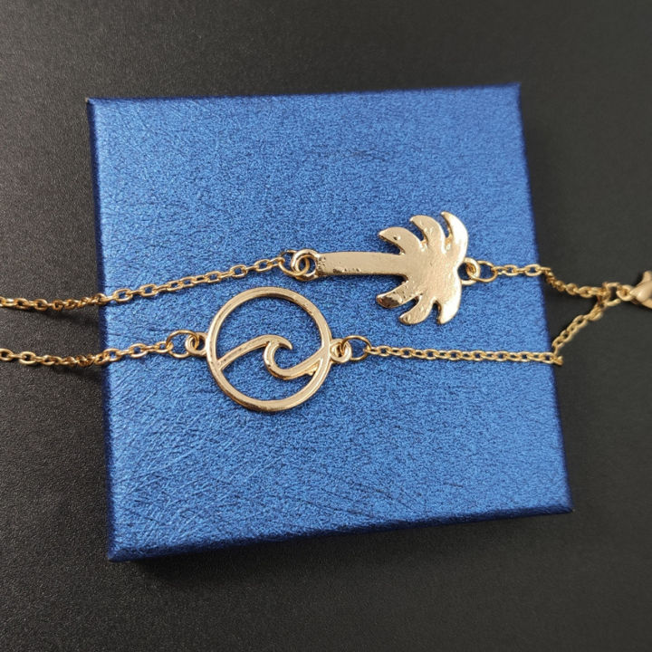 Lantao%20European%20and%20American%20cross-border%20bohemian%20alloy%20wave%20coconut%20tree%20multi-layer%20chain%20bracelet%20retro%20bracelet%20-%20Image%204