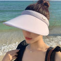 Topless Hat Summer Sun Protection Uv Protection Riding Wild Big Brim Outdoor Sports Cover Face Sun Hat.