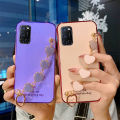 Phone case OPPO A92 Soft Case Transparent Plating Electroplating Shiny Cases + Love Bracelet For OPPO A92 Cover. 