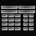 PP Cable Comb Kit Cable Management Tools Wire Organizer Combs for PSU Cable Extension 4 x 24 P / 16 x 8 P / 4 x 6 P. 