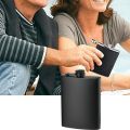 Water Pot 6/8/12 Oz Black Pocket Flagon Flat Durable Whisky Bottle Non -broken Stainless Steel Liquor Flask Man. 