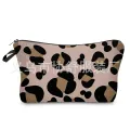 Collection Amazon HD Hot Selling Leopard Digital Print Cosmetic Bag European and American Ladies Storage Washing Clutch Bag. 