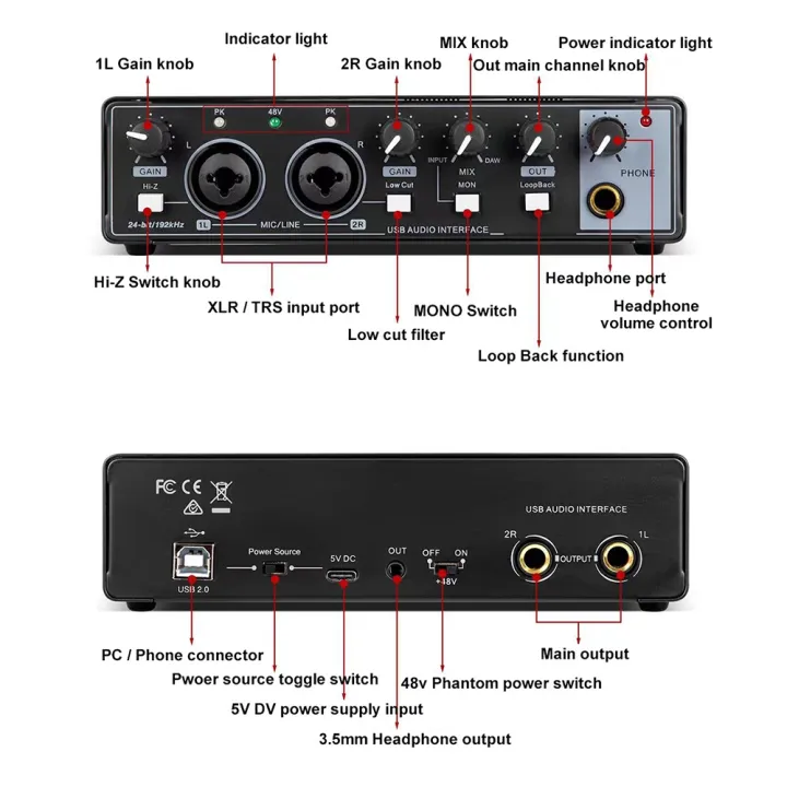 XTUGA%20M-22D%20Audio%20Interface%20Professional%20Sound%20Card%20-%20Image%202