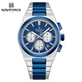 NAVIFORCE NF8048 Classic Business Timeless Chronograph Stainless Steel Strap Men Watches. 