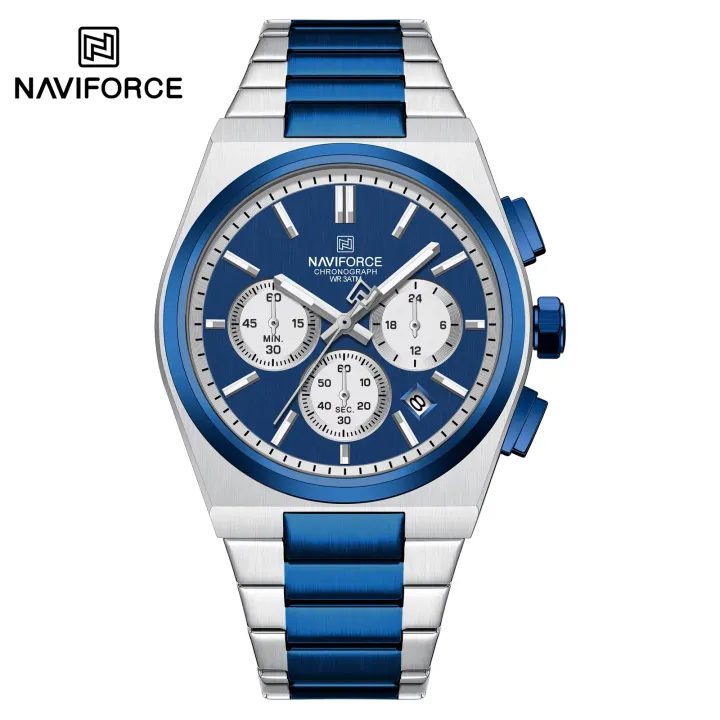 NAVIFORCE%20NF8048%20Classic%20Business%20Timeless%20Chronograph%20Stainless%20Steel%20Strap%20Men%20Watches%20-%20Image%202