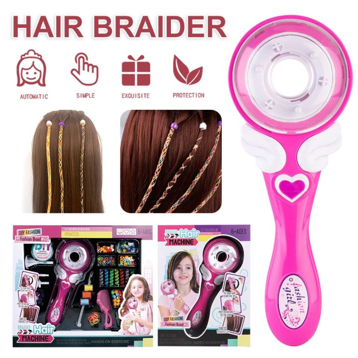 Children Automatic Hair Braider Set Electric Braiding Hairstyle Tool Twist Knitted Machine Kids Toy Girl Gift Hair Styling Tools