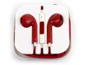 New Headset Earphone Volume Adjustable With Mic For Apple iPhone 5 5S 4 4S 3GS 3G Red. 