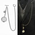 【Storewide Sale】 New Retro Vest Chain Men's Waistcoat Chain Long Chain Suit Multi-Purpose Corsage Pocket Watch Nostalgic Necklace Waist Chain Key Accessories. 