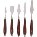 5 Pieces Painting Stainless Steel Palette KnifeBrush Set. 