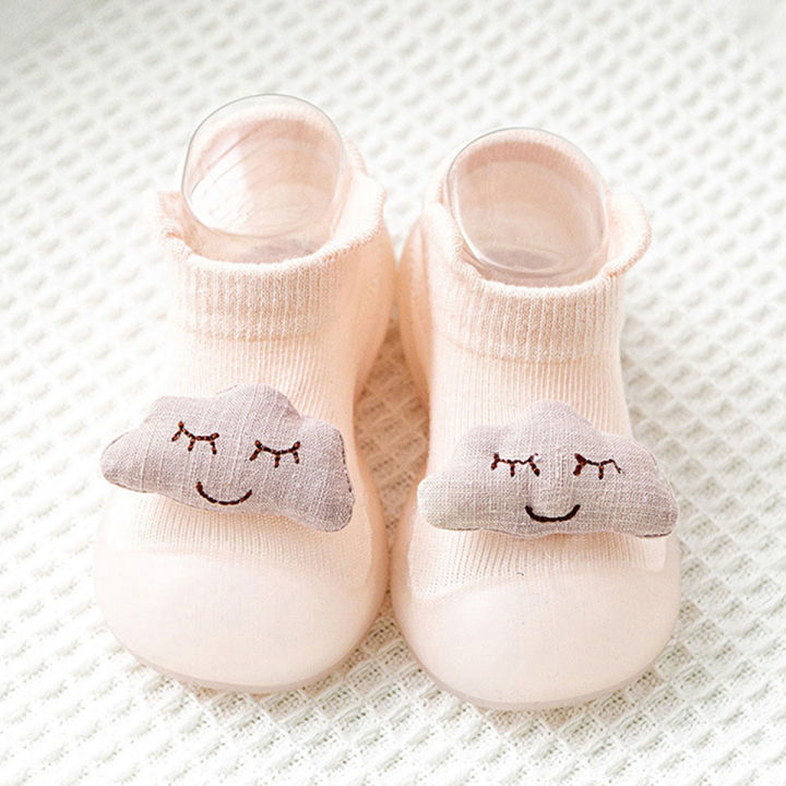 3D Baby Infant Anti Slip Sole Shoes Cute Cartoon Soft Knitted Toddler  Baby Learn Walking Shoes Flats Floor Socks