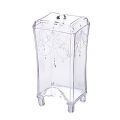 Makeup Box Organizer Clear Stand Make up Remover Cotton Pad Dispenser Holder Plastic Container.