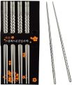 Stainless Steel Chopstick 2 Pcs (japanese/ chinese/ Korean).