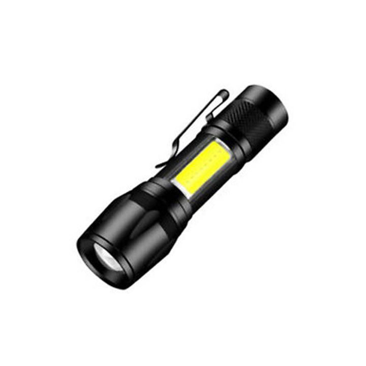 Telescopic Zoom Flash Ligh Xpe+Cob Super Bright Flash Light (500 Feet