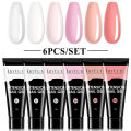 LILYCUTE Nail Gel Set 6W LED Lamp Full Manicure Set Vernis Semi Permanent Quick Extension Nail Kit Gel Set For Nails Tool Kit.