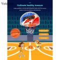 Yotome Toddler Plastic Hanging Basketball Basket Toys Set Mini Basketball Board Frame.