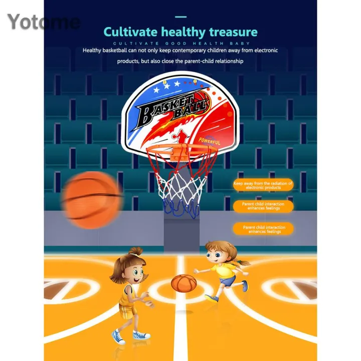Yotome%20Toddler%20Plastic%20Hanging%20Basketball%20Basket%20Toys%20Set%20Mini%20Basketball%20Board%20Frame%20-%20Image%207