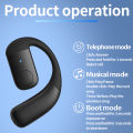 Wireless Earbuds Noise Canceling Open Ear Headset Air Conduction 180°Adjustable Earbuds With Ultra Long Battery Time 30 Hours For Smart Phone Tablet Computer Laptop PC. 