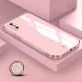 Tokifu For iPhone X XR XS Max Case Luxury 6D Plating Soft Back Cover Silicone Phone Cases With Stand.