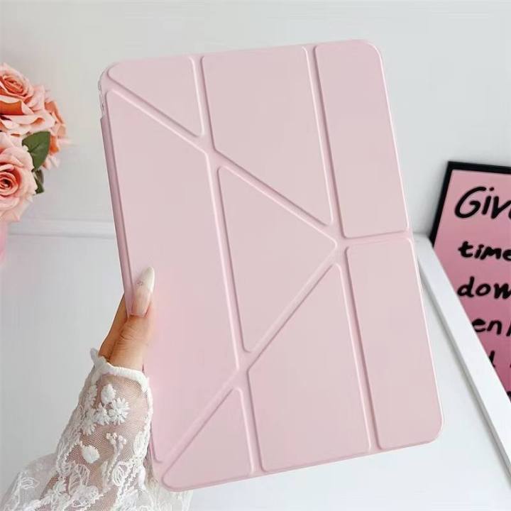Kenke%20for%20iPad%2011/10th%20Gen%20Case%20with%20Pencil%20Holder%2011/10.9%20inch%202025%20A16/2022,%20Soft%20TPU%20Back%20Shell%20Hybrid%20Slim%20Trifold%20Stand%20Protective%20Cover%20Support%20Touch%20ID%20Auto%20Wake/Sleep%20-%20Image%2010