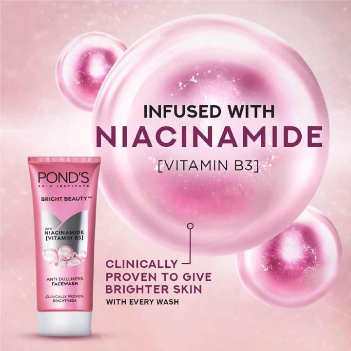 Ponds%20Bright%20Beauty%20Anti-Dullness%20Facewash%20with%20Vitamin%20B3%20(Indian%20Variant)%20-%20100gm%20-%20Image%203