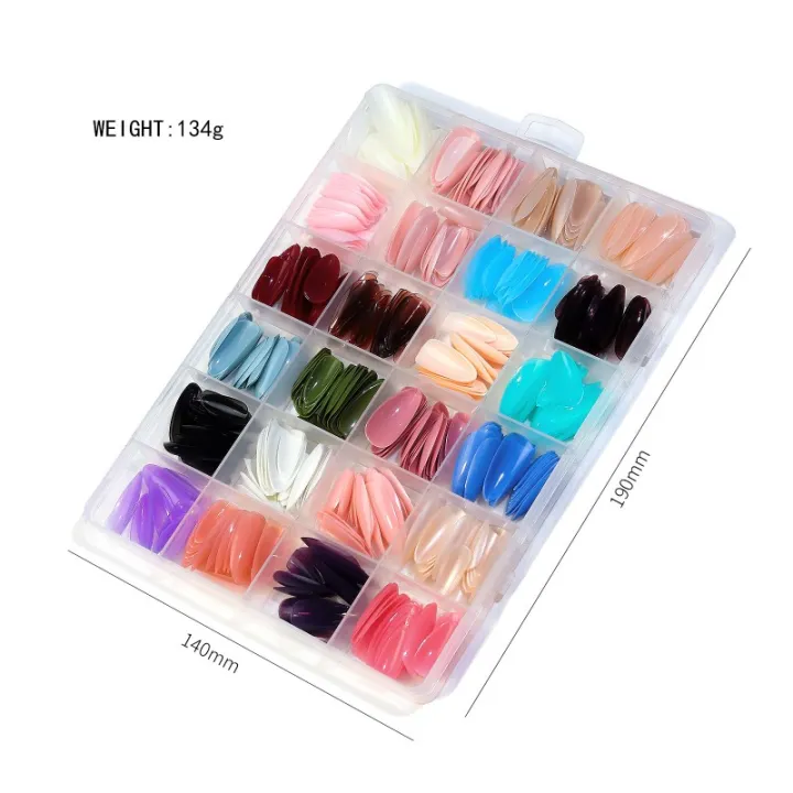 576pcs%20Press%20on%20Nail%20Colorful%20Nails%20Acrylic%20Full%20Cover%20Nail%20Tips%20Ballet%20Wear%20Nail%20Press%20On%20Nails%20With%20Gel%20DIY%20Manicure%20Tool%20-%20Image%206