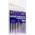 Mont Marte Studio Series Paint Brush Set Flat Sizes 1-12. 