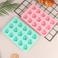 15 Holes Cat Dog Footprint Silicone Mold DIY Cake Molds Cookie Fondant Dog Cat Paw Pet Candy Cookie Jelly Ice Cube Mould. 