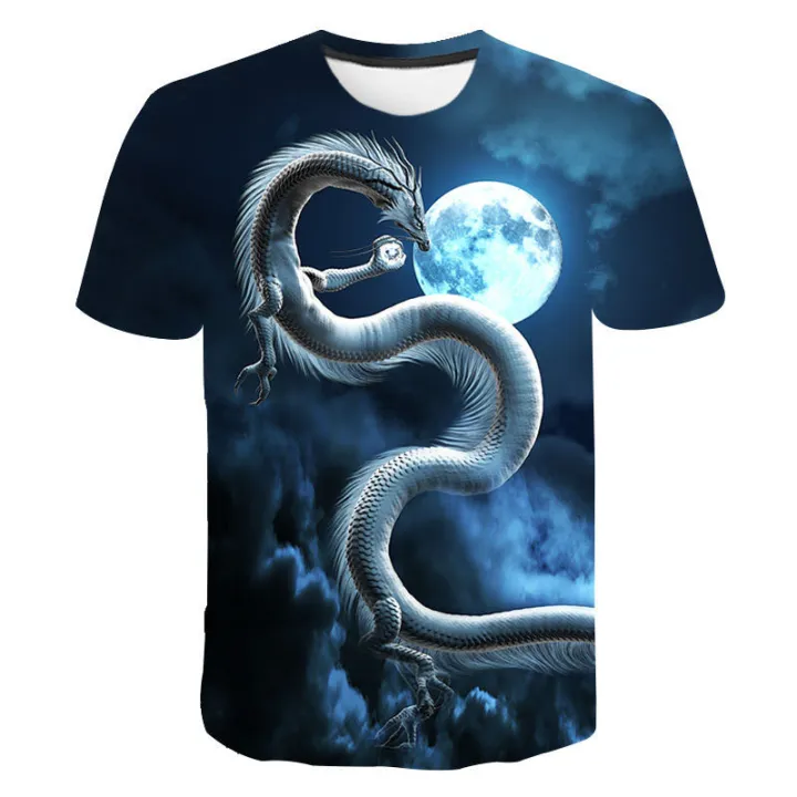 Men's%20summer%20new%20Dragon%203D%20printed%20pattern%20T-shirt%20Sports%20casual%20O%20collar%20short%20sleeve%20top%20hip%20hop%20Harajuku%20T-shirt%20-%20Image%202