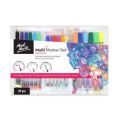 Mont Marte Multi Marker Set – 37 Pcs Dual Tip Markers for Drawing, Illustration & Creative Art Use.