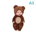 Cute Animal Baby Doll 3.5inch Deer/Bee/Bear Sleep Baby Simulated Reborn Doll Toy Eatop.