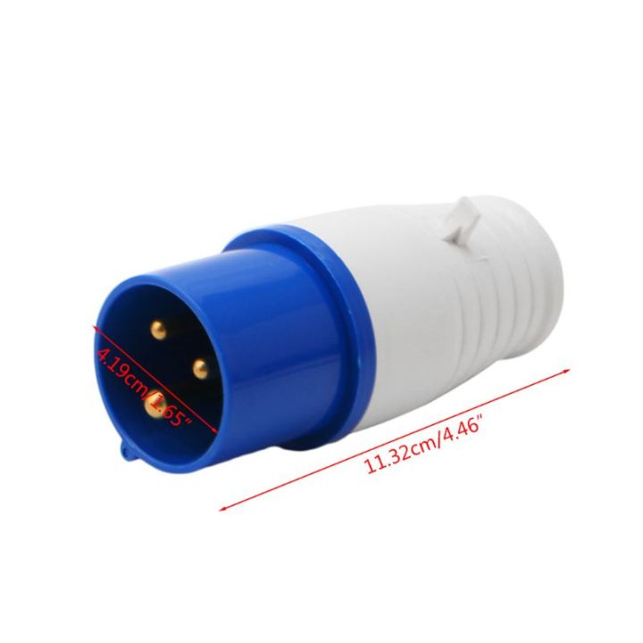 Dropshipping%2016%20Amp%203%20Pin%20Industrial%20Plug+Socket%20220-250V%20Weatherproof%20IP44%202P+E%203Phase%2016A%20APR28%20-%20Image%203
