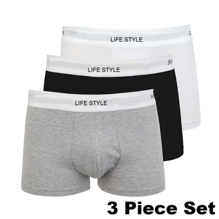 Pack of 3 Cotton Boxer for Men Multicolor Underwears