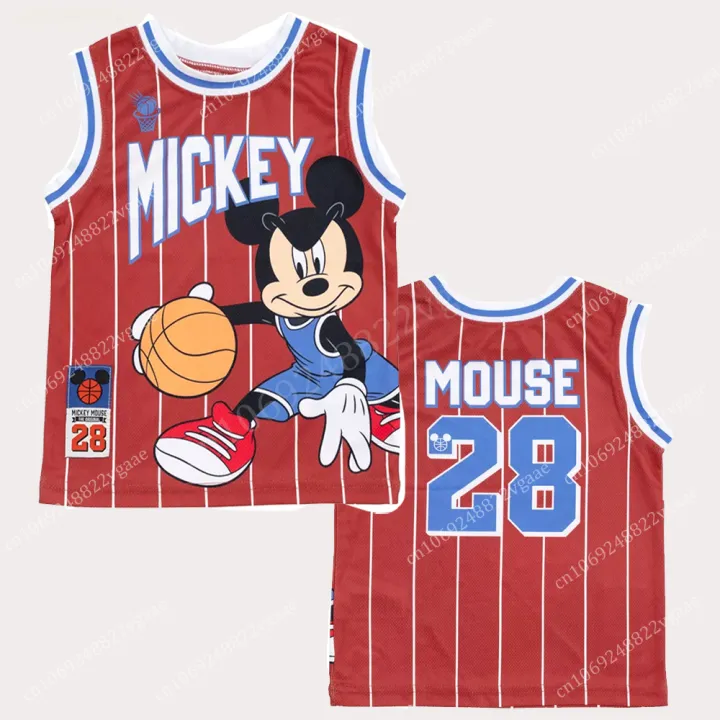 Uniform%2023%20Pack%20Children's%20T-Mouse%20Basketball%20Jersey%20Back%202024%20Summer%20Disney%20Mickey%20Mouse%20Men's%20Boys'%20Shirts%20Sportswear%20Training%20-%20Image%205