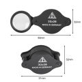 Portable Handheld Folding Pocket Magnifier 30X Metal Mini Loupe Jewellery Identification Loupe Magnifying Glass for Reading Gift.