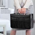 Storage Bag Women Pocket Large Travel Insert Handbag Tote Organizer Tidy Bag Purse Pouch Makeup Organizers Phone Bag Case. 