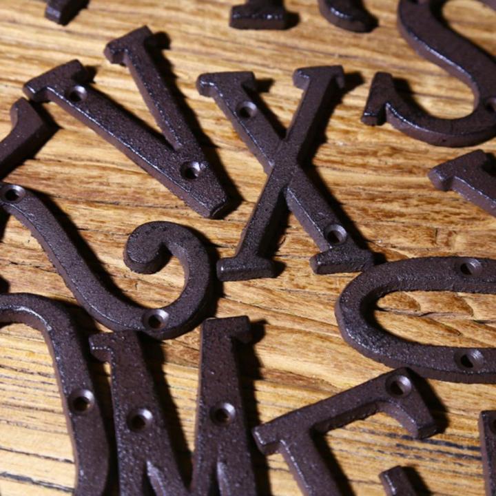 Retro%20Style%20Groceries%20Cast%20Metal%20Creative%20Diy%20House%20Doorplate%20Letter%20Symbol%20-%20Image%206
