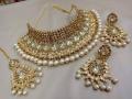 Indian Jewellery Set 3 Part-Necklace, Earrings & Tikli - Necklace.
