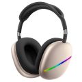 AKZ MAX10 Head-mounted RGB Wireless Bluetooth Music Headset With Microphone, Supports TF Card. 