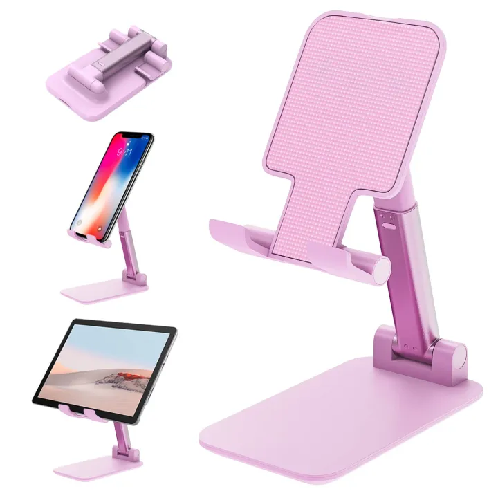 T1-%20Adjustable%20Foldable%20Desk%20Phone%20Holder,%20Compatible%20With%20All%20Smart%20Phones%20&%20Tablets%20-%20Image%205