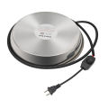 Qiunery Chicken Water Heater With Thermostat, 5.2 Ft Power Cord 48W Stainless Steel Poultry Waterer Heated Base For 1,2,5 Gallon Barrels Chicken Drinker. 