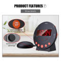 Super Loud Alarm Clock High Volume Digital Large Display Bed Shaker Bedroom Clock USB Charging LED Display for Heavy Sleepers Home Use Wake-up Aid Management Auditory Impaired.