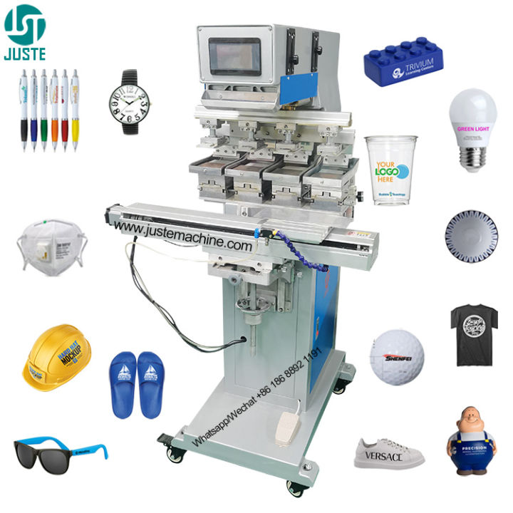 4 Colour Economic Servo Pad Printer Tampo Pad Printing Machine For ...